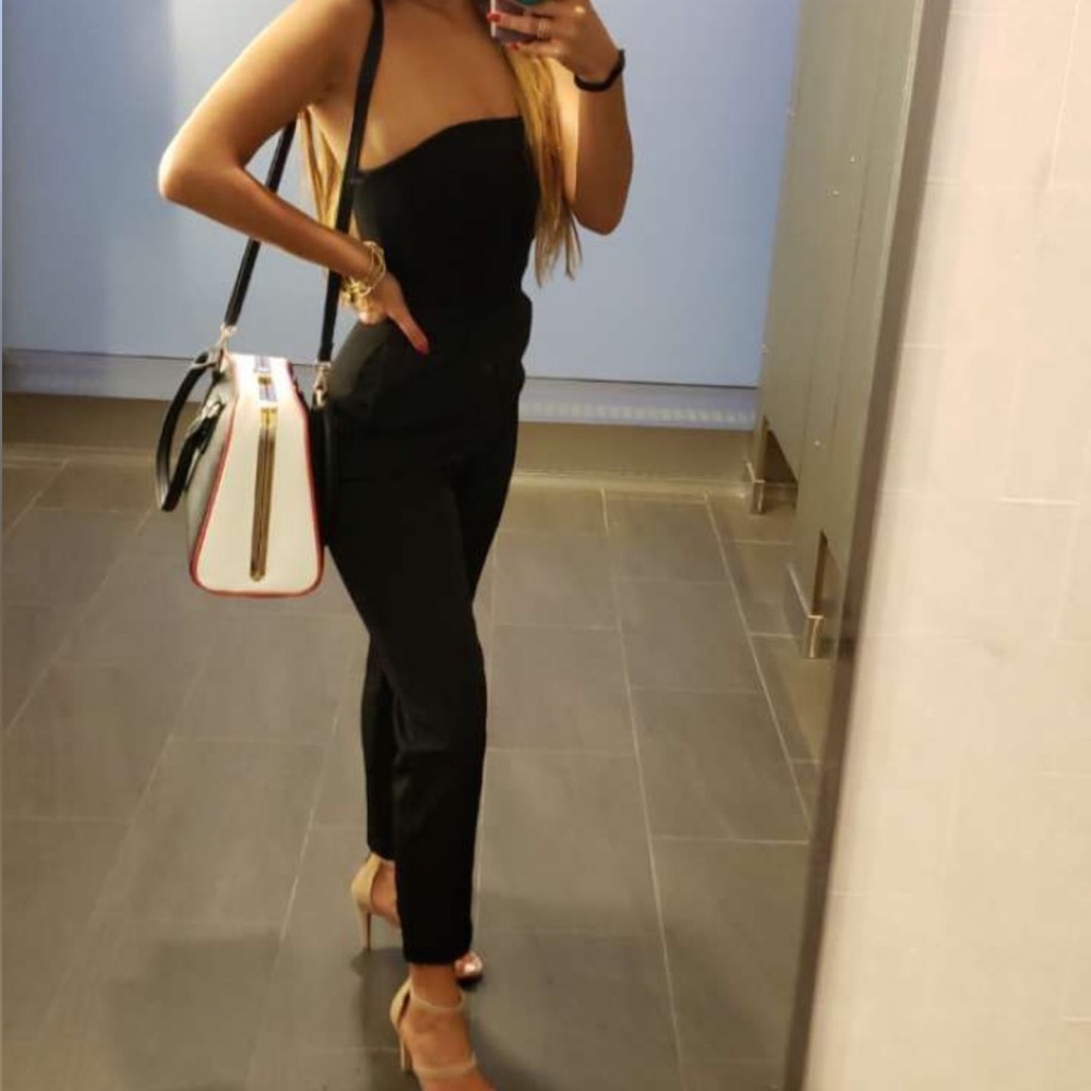 Express strapless jumpsuit
